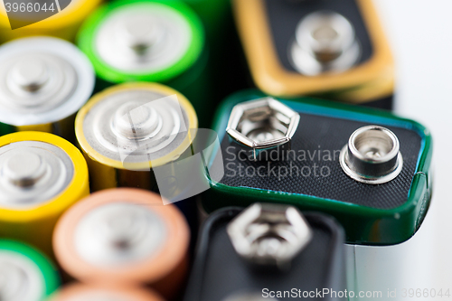 Image of close up of alkaline batteries