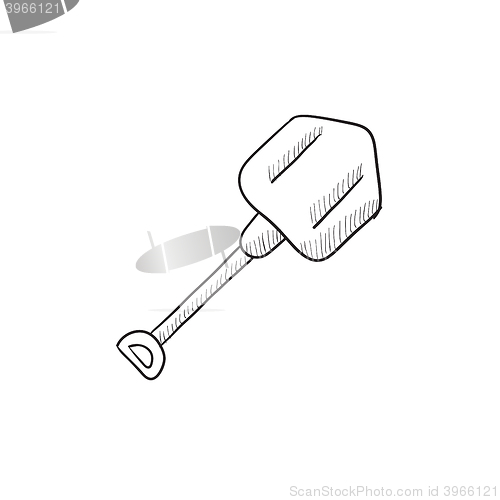 Image of Shovel sketch icon.