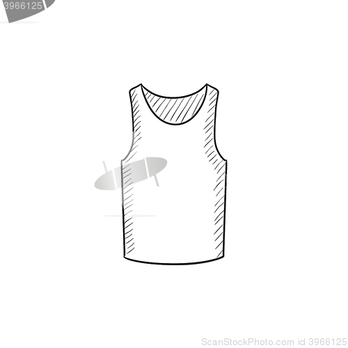 Image of Male singlet sketch icon.