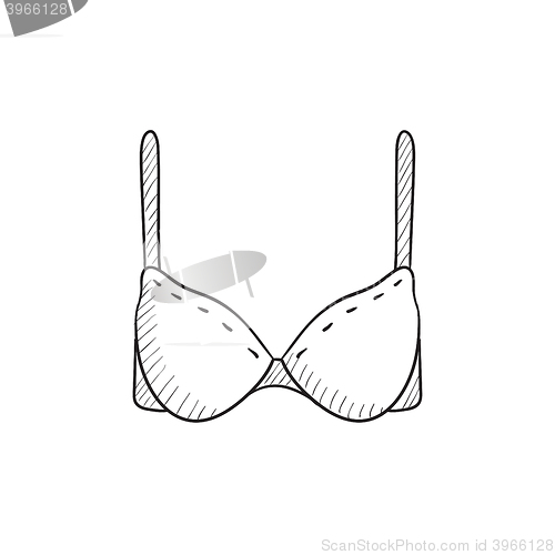 Image of Bra sketch icon.