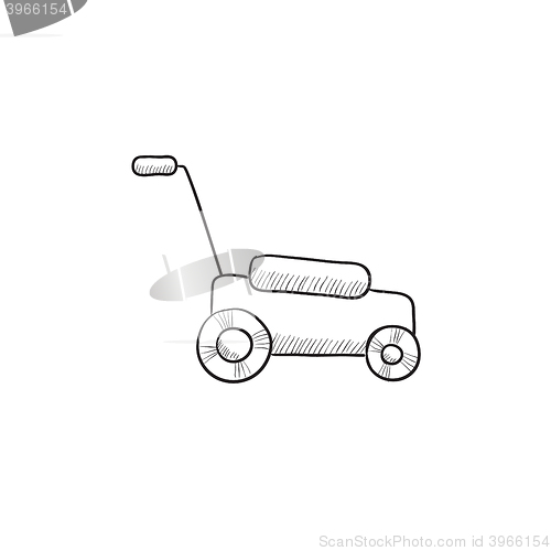 Image of Lawnmover sketch icon.