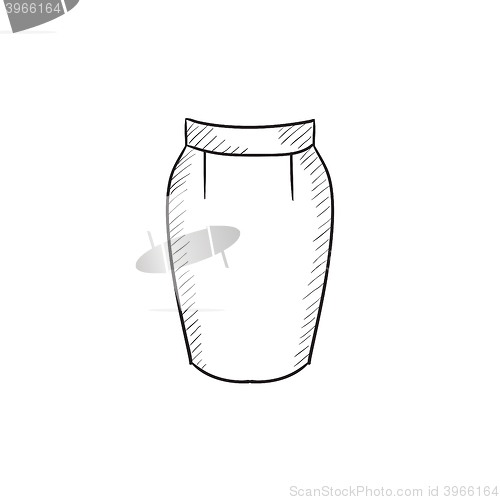 Image of Skirt sketch icon.