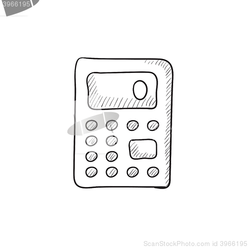 Image of Calculator sketch icon.