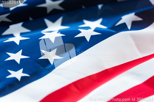 Image of close up of american flag