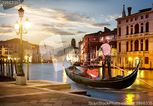 Image of Gondola on Grand Canal