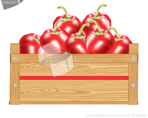 Image of Red pepper in box