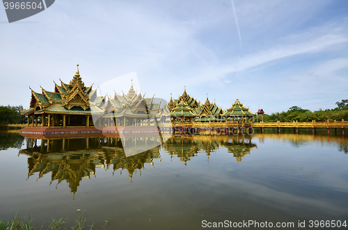 Image of Pavilion of the Enlightened in Ancient city in Bangkok