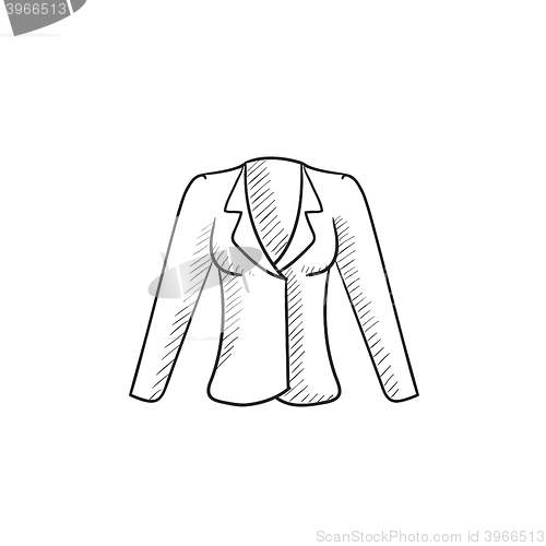 Image of Jacket sketch icon.