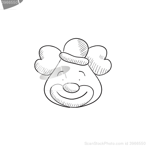 Image of Clown sketch icon.