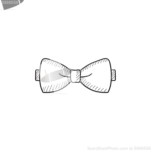 Image of Bow tie sketch icon.