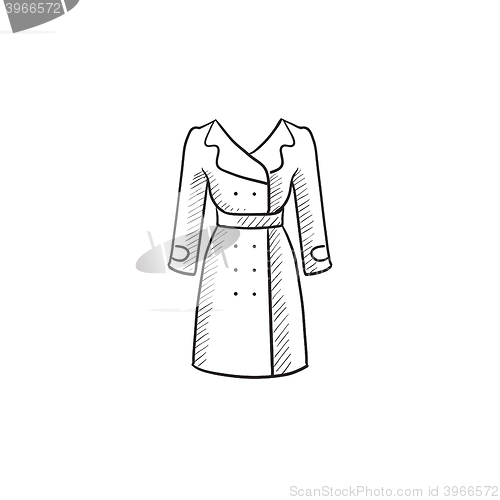 Image of Coat sketch icon.