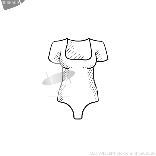 Image of Bodysuit sketch icon.
