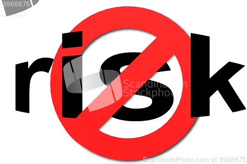 Image of Stop Risk sign in red