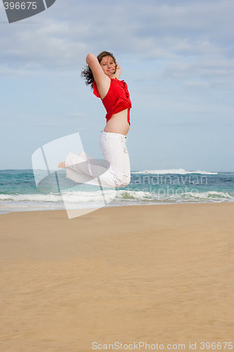 Image of Girl jumping in the air