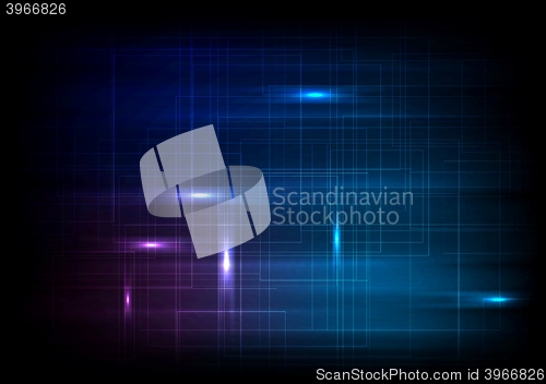 Image of Dark glowing lines abstract background