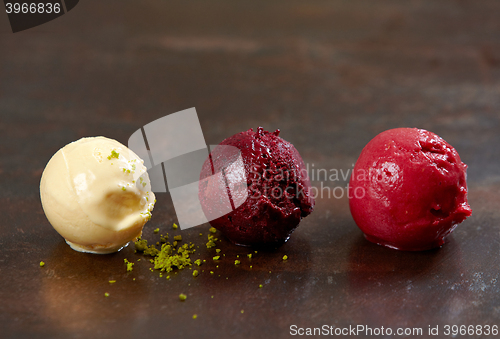 Image of ice cream and sorbet balls