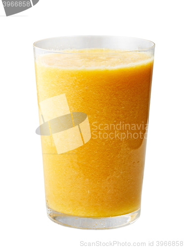 Image of glass of yellow smoothie