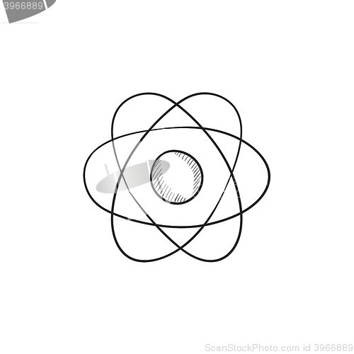 Image of Atom sketch icon.