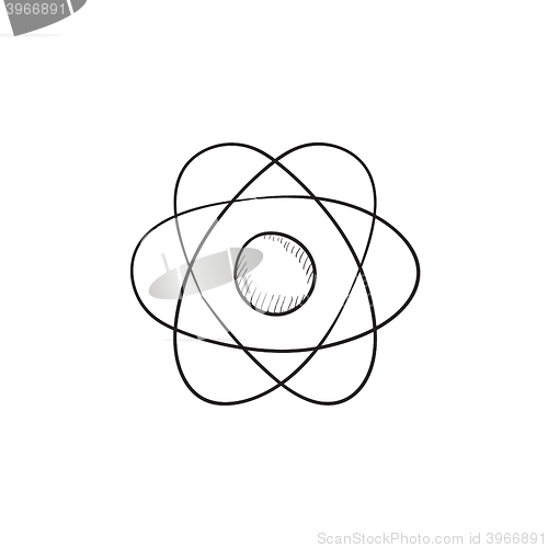 Image of Atom sketch icon.