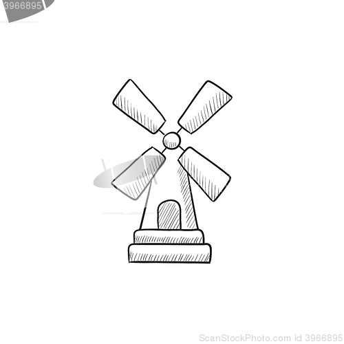 Image of Windmill sketch icon.