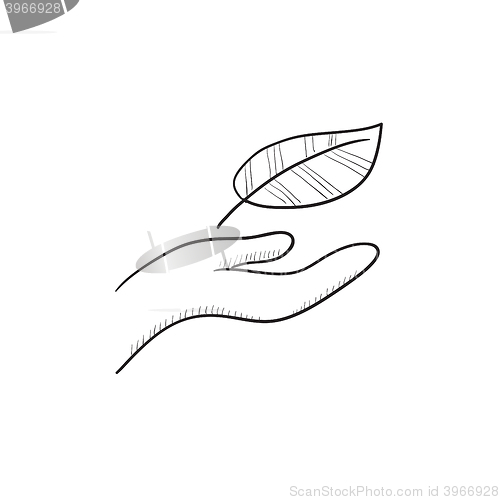Image of Environmental protection sketch icon.