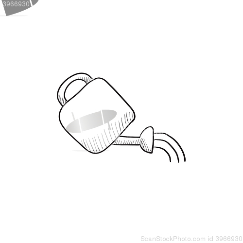 Image of Watering can sketch icon.