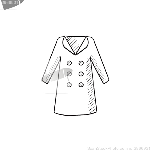 Image of Coat sketch icon.