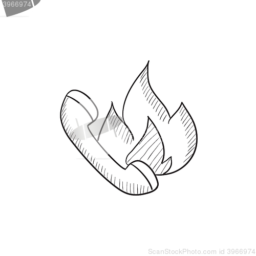 Image of Hotline sketch icon.