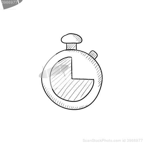 Image of Stopwatch sketch icon.