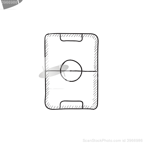 Image of Stadium layout sketch icon.