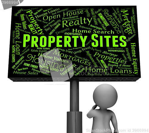 Image of Property Sites Indicates Signboard Internet And Residence