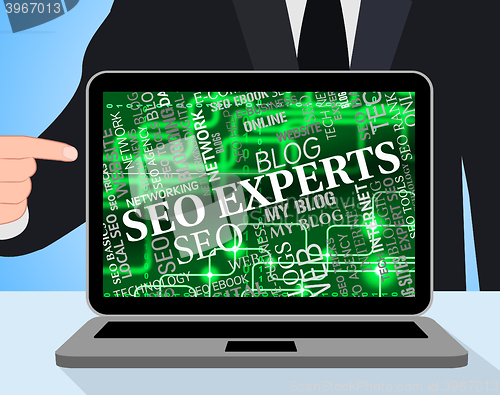 Image of Seo Experts Represents Character Website And Skill