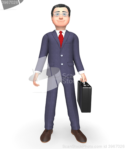 Image of Standing Businessman Indicates Entrepreneurial Stood And Entrepr