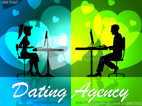 Image of Dating Agency Represents Companies Network And Partner