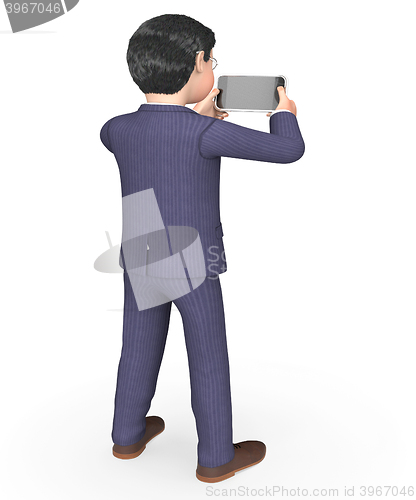 Image of Photo Businessman Indicates Photograph Picture And Executive 3d 