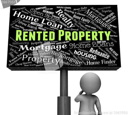 Image of Rented Property Represents Real Estate And Apartments
