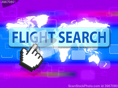 Image of Flight Search Indicates Research Researcher And Information