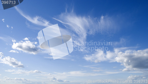 Image of dark blue sky and cloud