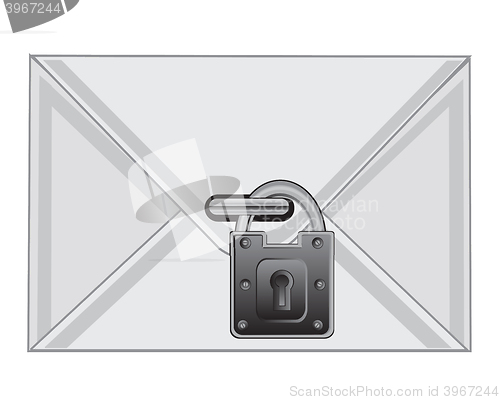 Image of Envelope on lock