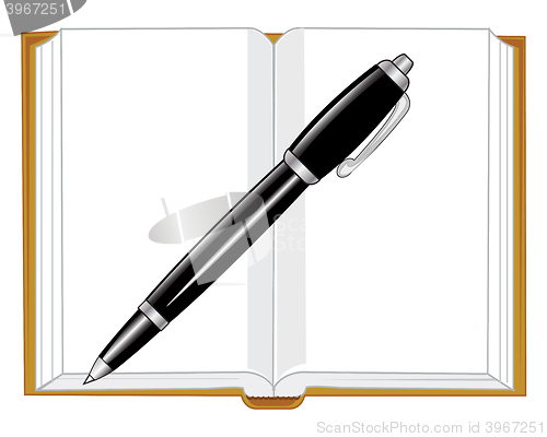 Image of Note pad and handle
