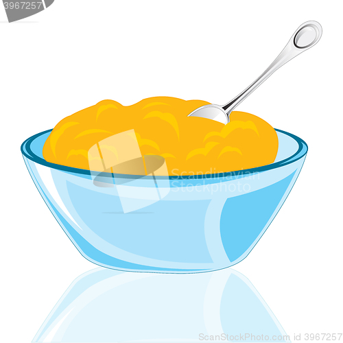 Image of Plate with porridge