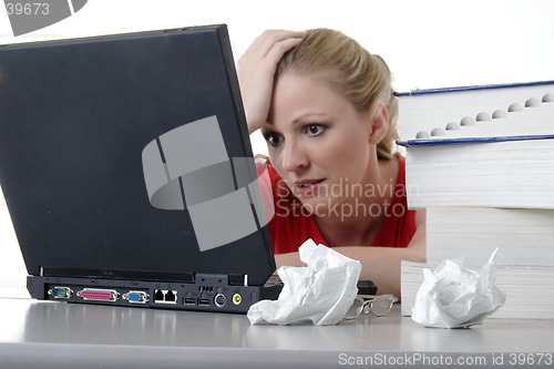 Image of Girl doing homework