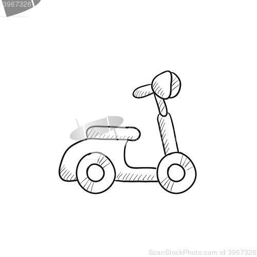 Image of Scooter sketch icon.