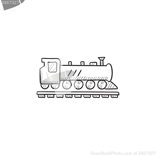 Image of Train sketch icon.