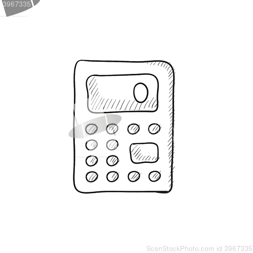 Image of Calculator sketch icon.