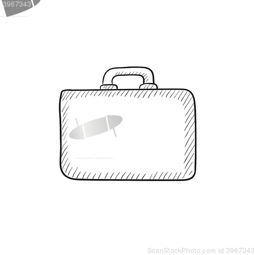 Image of Briefcase sketch icon.