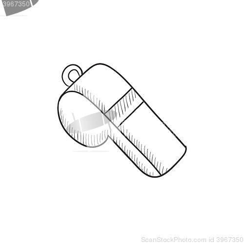 Image of Whistle sketch icon.