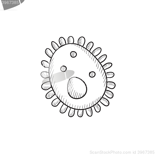 Image of Bacteria sketch icon.