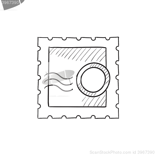 Image of Philately sketch icon.