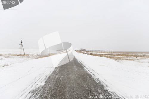 Image of foggy road